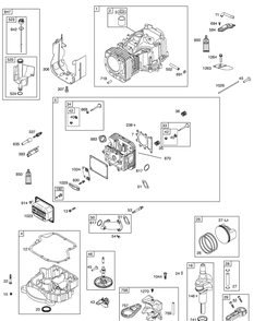 Part Location Diagram of BS-697090 MTD Pump-Fuel (Includes Mounting Bracket)